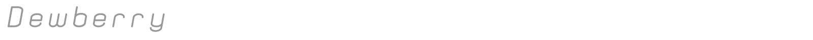 Dewberry font preview